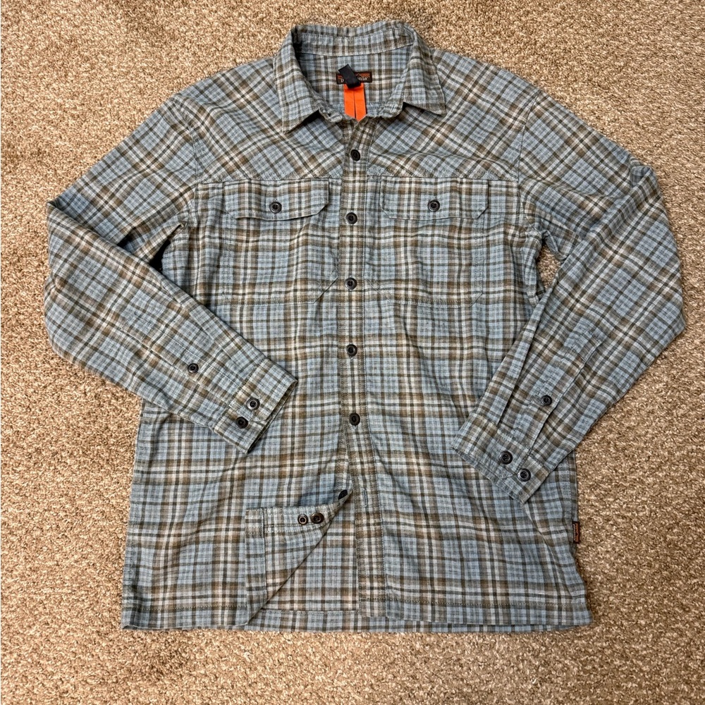 Patagonia Farrier Plaid Button-Up Hemp Shirt Men’s Small